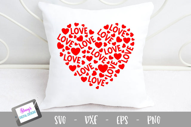 Heart of Love SVG - Valentine SVG SVG Stacy's Digital Designs 