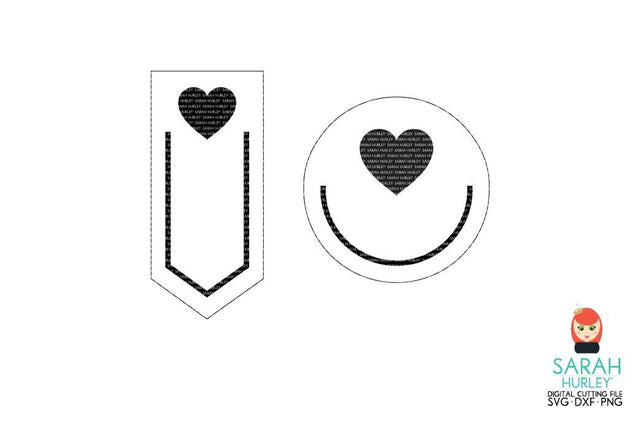 Heart Paperclips SVG Sarah Hurley 