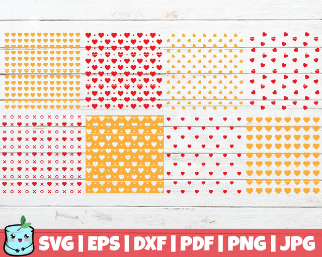 Heart Patterns Bundle SVG MintyMarshmallows 