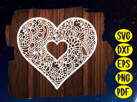 Heart Shape Paper cut SVG Johan Ru designs 
