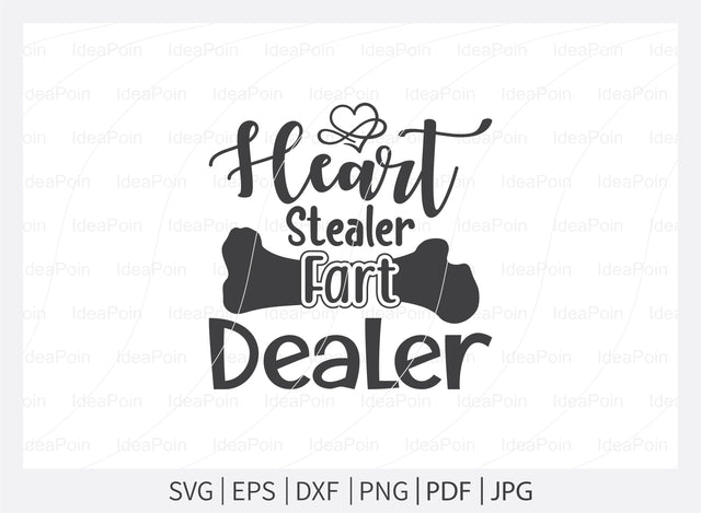 Heart stealer fart dealer svg, Dog Bandana svg, Dogs svg, Dog Shirt svg, Dog Bandana svg Vector, Dog Bandana Designs, Dog Life svg, Dog Lover svg, Dog Mom svg, Dog quotes SVG Dinvect 
