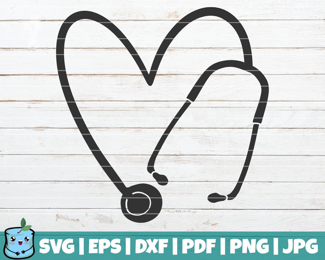 Heart Stethoscope SVG MintyMarshmallows 