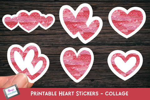 Summer Puffy Heart Stickers