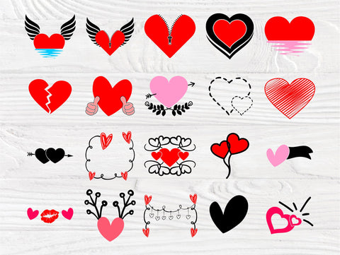 Heart SVG Bundle | Heart Svg | Heart Clipart | Valentines Day | Love Svg | Heart Cut File | Cut Files for Crafters | Cricut and Silhouette SVG TonisArtStudio 
