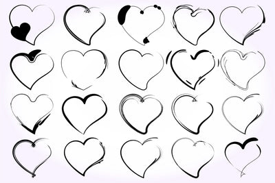 Heart SVG Bundle, Hearts Shape Designs Bundle SVG D2PUTRI, SVG BUNDLE, SUBLIMATION BUNDLE, T SHIRT DESIGNS BUNDLE 