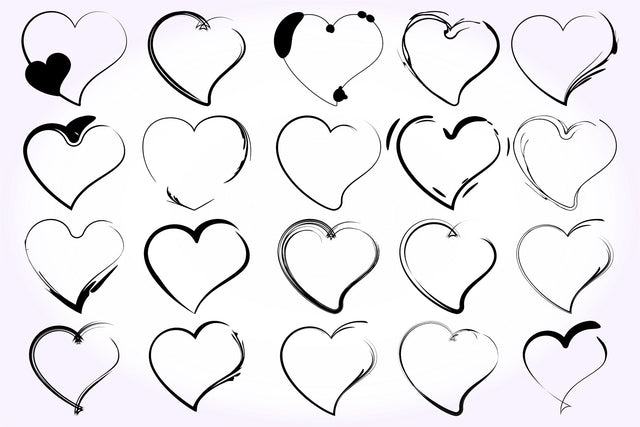 Heart SVG Bundle, Hearts Shape Designs Bundle SVG D2PUTRI, SVG BUNDLE, SUBLIMATION BUNDLE, T SHIRT DESIGNS BUNDLE 