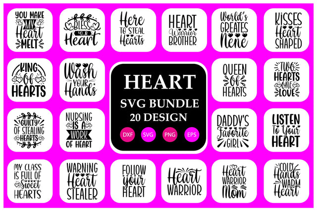 Heart SVG Bundle SVG Shahin alam 
