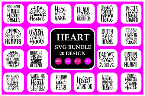 Heart SVG Bundle SVG Shahin alam 
