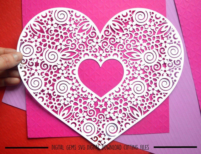 Heart SVG / DXF / EPS files SVG Digital Gems 