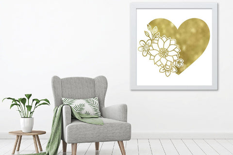 Heart SVG File - Flowers SVG File - Heart with Flowers SVG SVG Old Market 