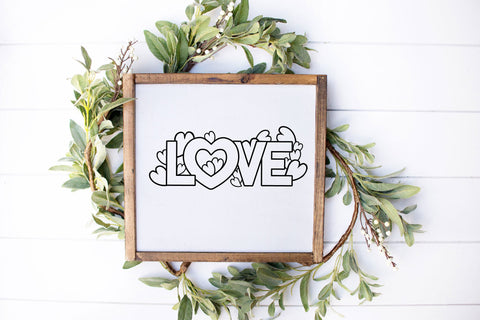 Heart SVG, Love SVG with Hearts, Valentines Day Design. SVG Elinorka 