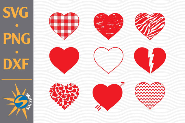 Heart SVG, PNG, DXF Digital Files Include SVG SVGStoreShop 