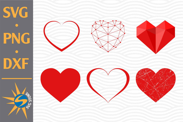 Heart SVG, PNG, DXF Digital Files Include SVG SVGStoreShop 