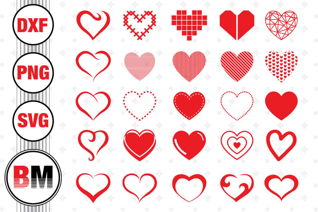 Heart SVG, PNG, DXF Files SVG BMDesign 