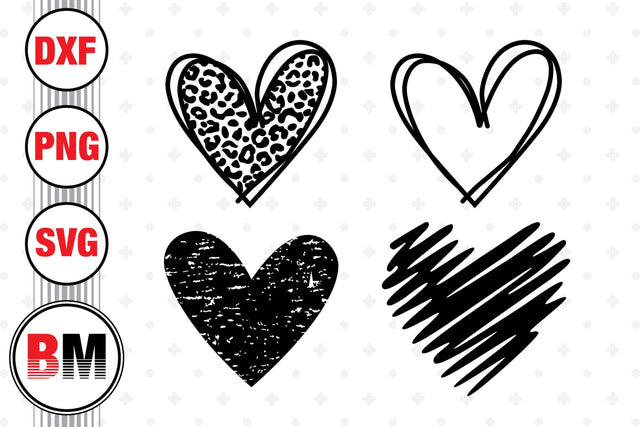 Heart SVG, PNG, DXF Files SVG BMDesign 