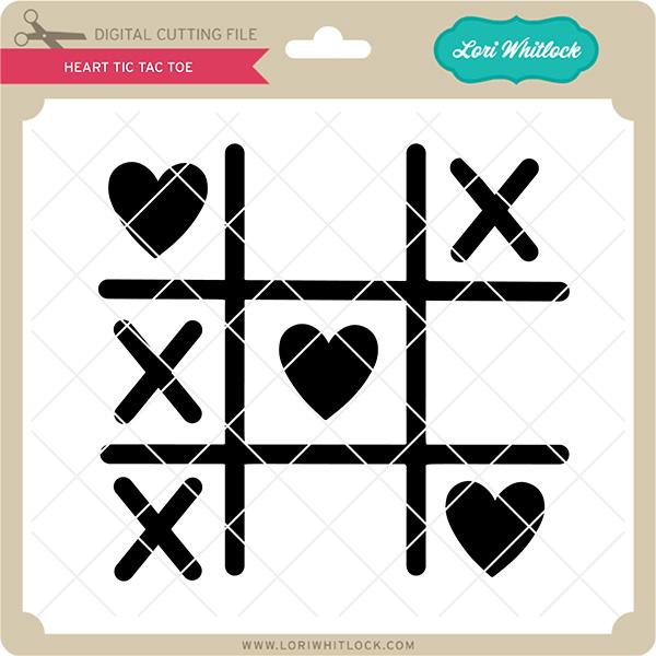 Heart Tic Tac Toe SVG Lori Whitlock 