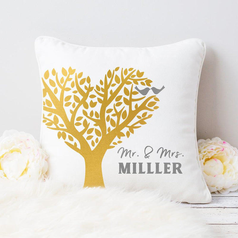 Heart Tree with Love Birds - for Wedding Anniversary Gift - So Fontsy