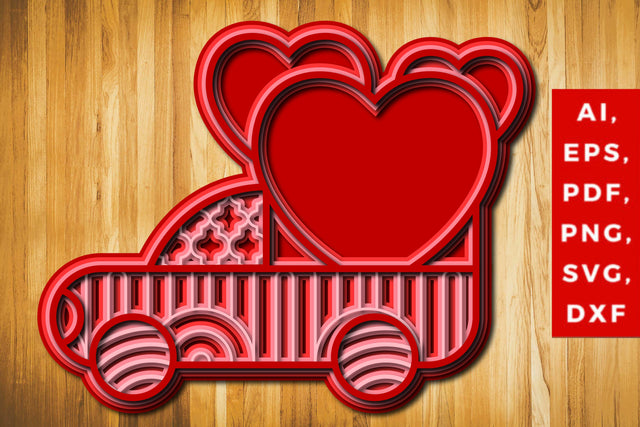Heart truck layer SVG with mandala SVG MD JOYNAL ABDIN 