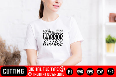 Heart Warrior Brother SVG CraftlabSvg29 