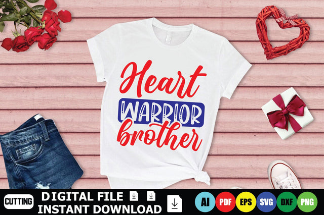 Heart Warrior Brother SVG Shahin alam 