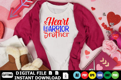 Heart Warrior Brother SVG Shahin alam 