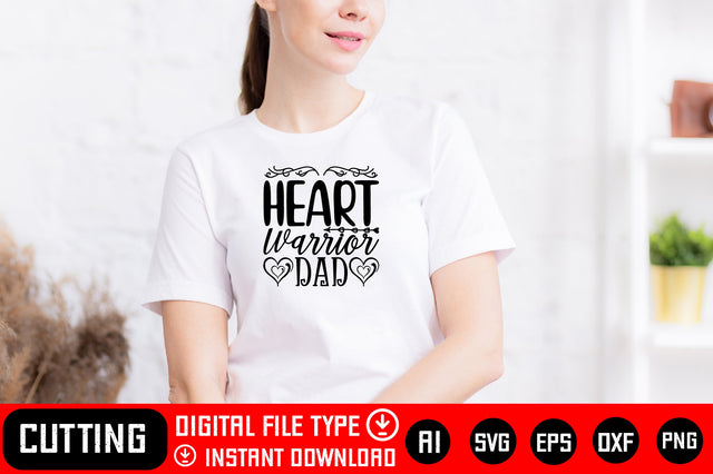 Heart Warrior Dad SVG CraftlabSvg29 