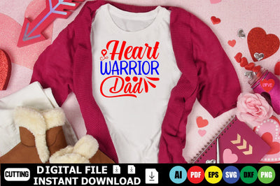 Heart Warrior Dad SVG Shahin alam 