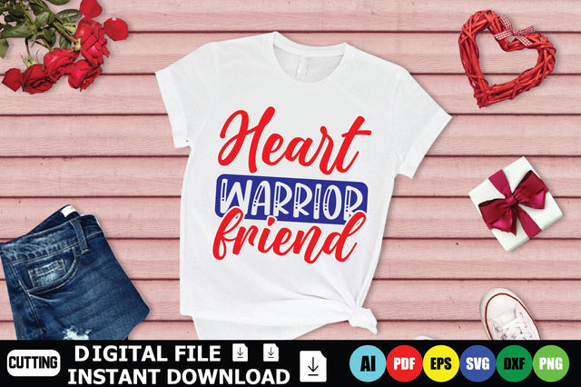 Heart Warrior Friend SVG Shahin alam 