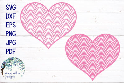 Heart Wave Bundle SVG SVG Wispy Willow Designs 