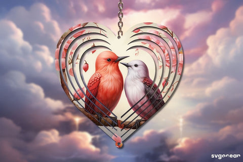 Heart Wind Spinner Canva Mockup | Editable | Easy to use Mock Up Photo SvgOcean 