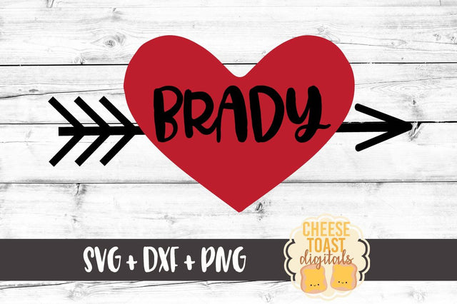 Heart With Arrow - Red SVG Cheese Toast Digitals 