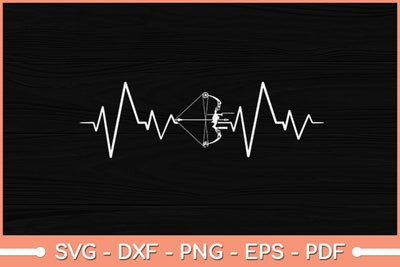 Heartbeat Archery Svg File SVG Helal 