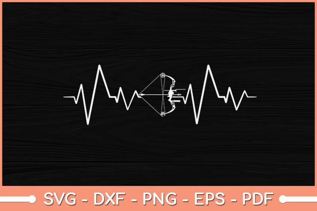 Heartbeat Archery Svg File SVG Helal 