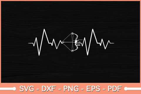 Heartbeat Archery Svg File SVG Helal 