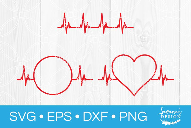 Heartbeat Bundle SVG SavanasDesign 
