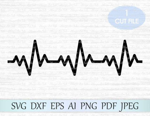Heartbeat cut file SVG MagicArtLab 