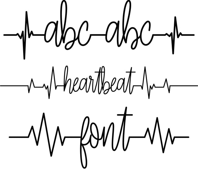 HeartBeat Font Font Rivka’s Renditions 