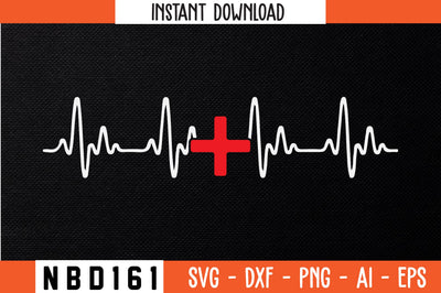 heartbeat nurse Svg Design SVG Nbd161 