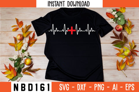 heartbeat nurse Svg Design SVG Nbd161 