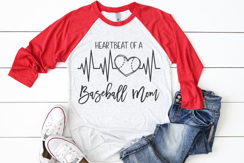 Heartbeat Of A Baseball Mom SVG Morgan Day Designs 