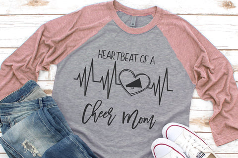 Heartbeat Of A Cheer Mom SVG Morgan Day Designs 