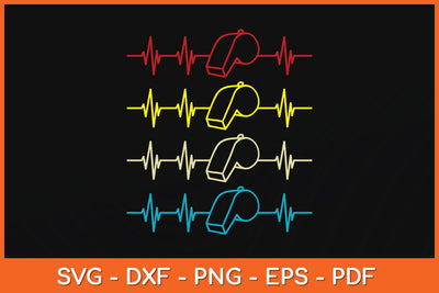 Heartbeat Referee Svg Digital Cutting File SVG artprintfile 