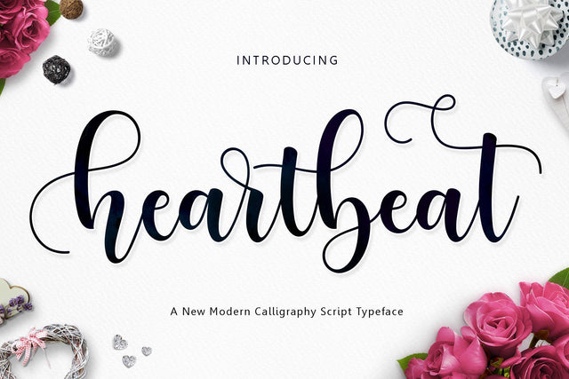 Heartbeat Script Font Jamaluddin 