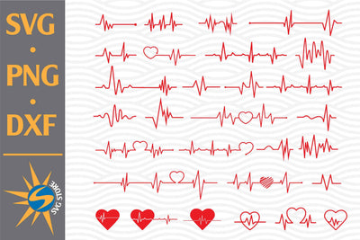 Heartbeat SVG, PNG, DXF Digital Files Include SVG SVGStoreShop 