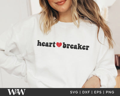 Heartbreaker SVG | Retro Valentine SVG SVG Wood And Walt 
