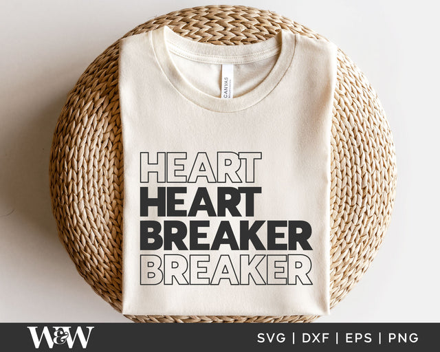 Heartbreaker SVG | Valentine Shirt SVG SVG Wood And Walt 