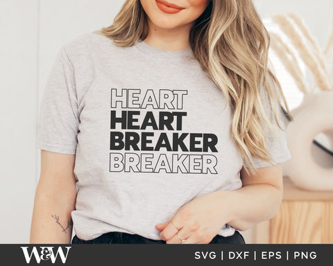 Heartbreaker SVG | Valentine Shirt SVG SVG Wood And Walt 