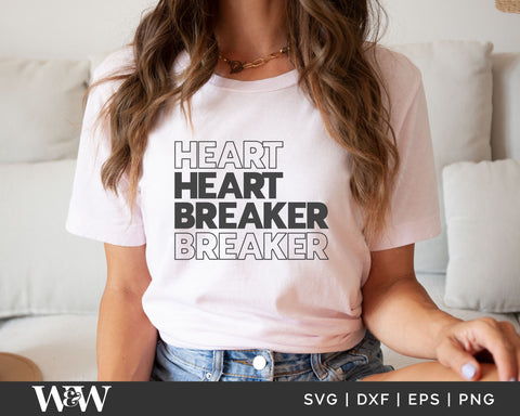 Heartbreaker SVG | Valentine Shirt SVG SVG Wood And Walt 
