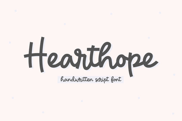 Hearthope - Handwritten Script Font Font KA Designs 