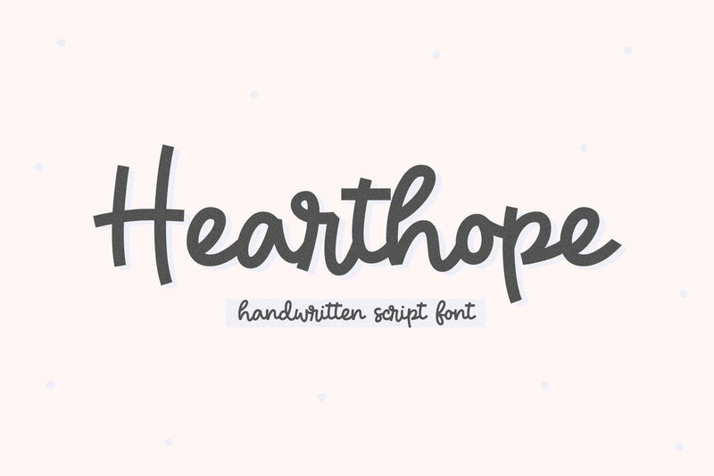 Hearthope - Handwritten Script Font Font KA Designs 